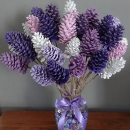 ​Идеи букетов из шишек