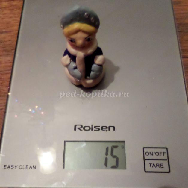 Ёлочная игрушка "Снегурочка из опилок": часть 4