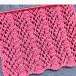 Ажурный узор для спиц