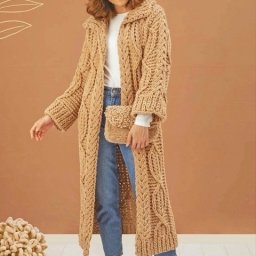 Очень красивый кардиган спицами