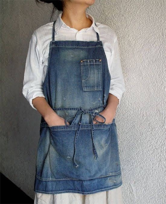 Что сделать из старых джинсов: фартук