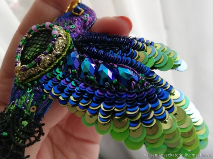 Делаем брошь "Колибри": часть 3