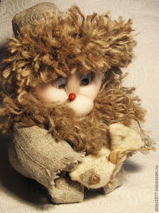 Делаем божью коровку из кофейного зёрнышка