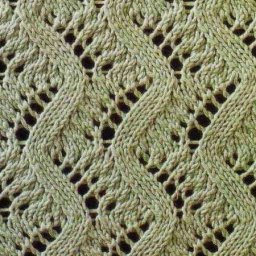 Вяжем спицами узор "Райские перья"