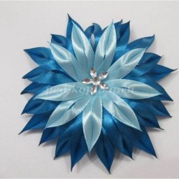 Цветок из узкой атласной ленты: часть 2