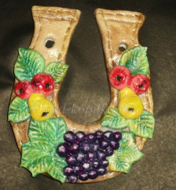 ​Подкова из соленого теста своими руками: часть 2