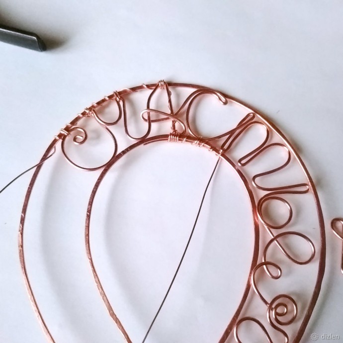 Подкова на стену: мастер-класс в технике wire wrap, часть 2