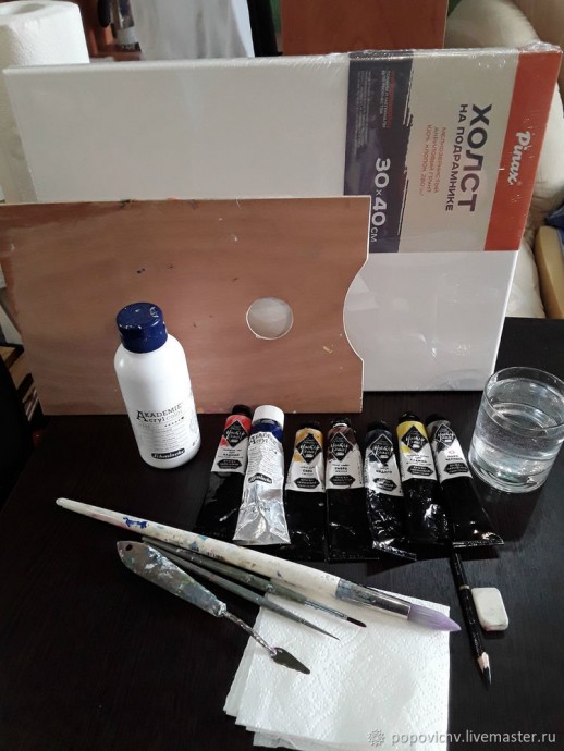 ​Рисуем итальянский пейзаж акрилом