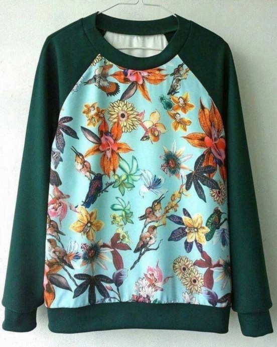 Свитшот с рукавами реглан