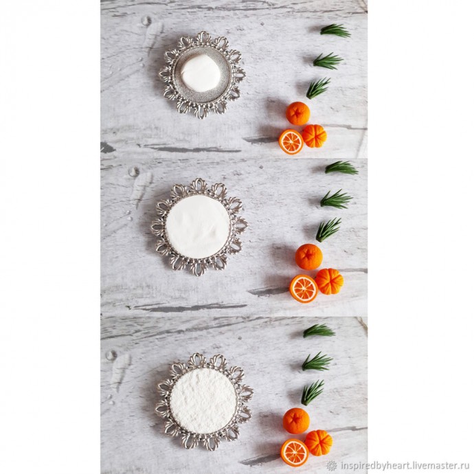 ​Брошь с мандаринами: часть 2