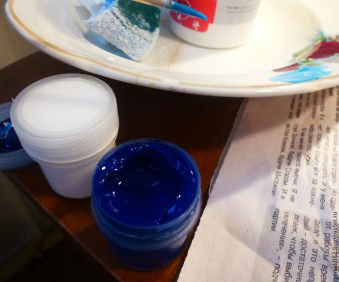 ​Делаем праздничную бутылочку с двусторонним декупажем: часть 2