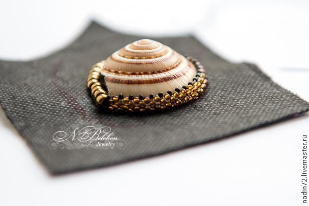 Брошь-улитка: мастер-класс, часть 1