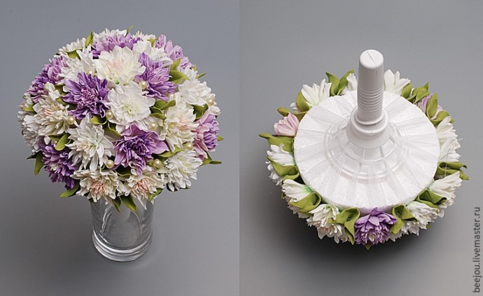 Букет невесты из фоамирана: часть 4