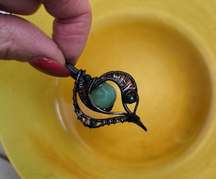 Кулон из проволоки в технике Wire wrap: часть 3