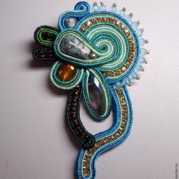 ​Мастер-класс по созданию сутажного кулона "Весенний букетик": часть 4