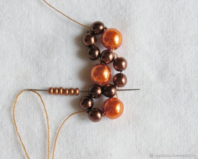 Серьги "Апельсин и шоколад"