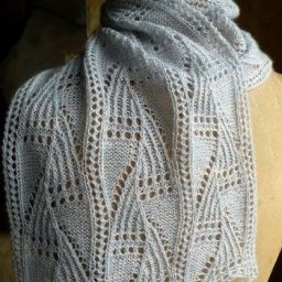 Шарф "Морозный папоротник"