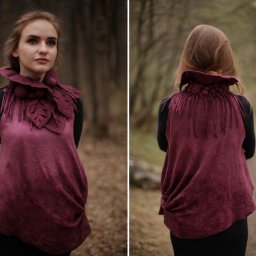 ​Войлочная геометрия: валяем асимметричную тунику без рукавов "Гостья из будущего", часть 7