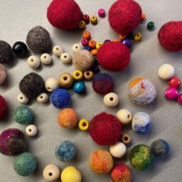 Бусины из шерсти — быстро и легко