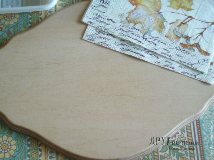 Декорирование панно "Счастливая осень": часть 1