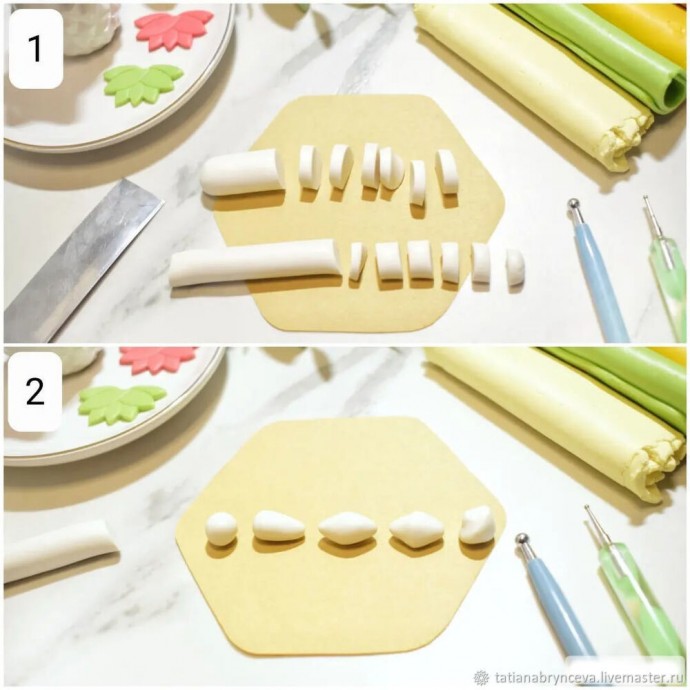 Милая брошь с опятами из полимерной глины