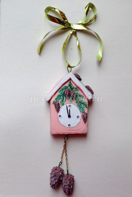 Ёлочная игрушка "Тик-так ходики из опилок": часть 3 Ёлочная игрушка "Тик-так ходики из опилок": часть 3