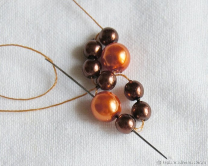 Серьги "Апельсин и шоколад"