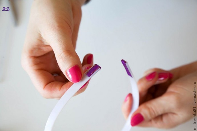 ​Создаем нарядный ободок для волос: часть 3