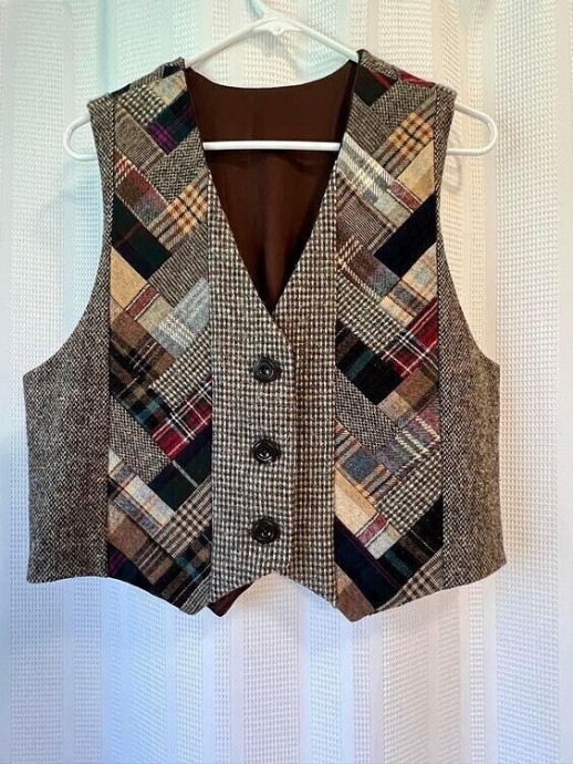 Жилеты в стиле пэчворк Жилеты в стиле пэчворк
