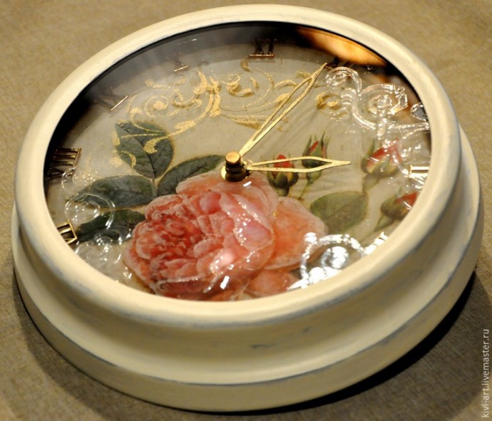 Декорирование часов с необычным стерео-эффектом: часть 6