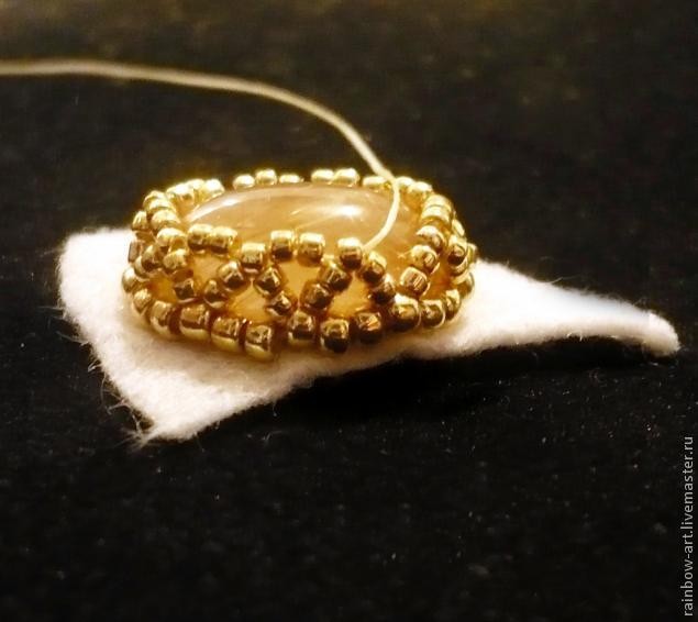 Вышиваем колье-кулон "Imagine": часть 1 Вышиваем колье-кулон "Imagine": часть 1