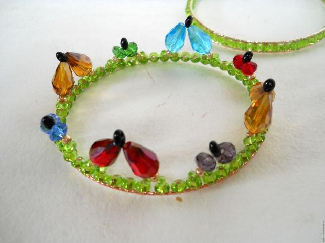 Ажурный браслет "Бабочки": часть 4