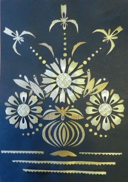 ​Панно из соломки "Гармония" своими руками: часть 3