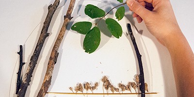 Панно "Лесное озеро" своими руками