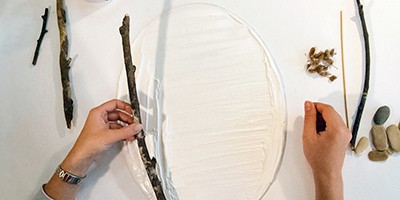 Панно "Лесное озеро" своими руками