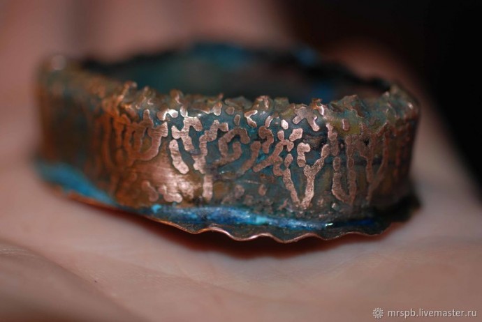 ​Делаем кулон из меди с заливкой ювелирной смолой: часть 2