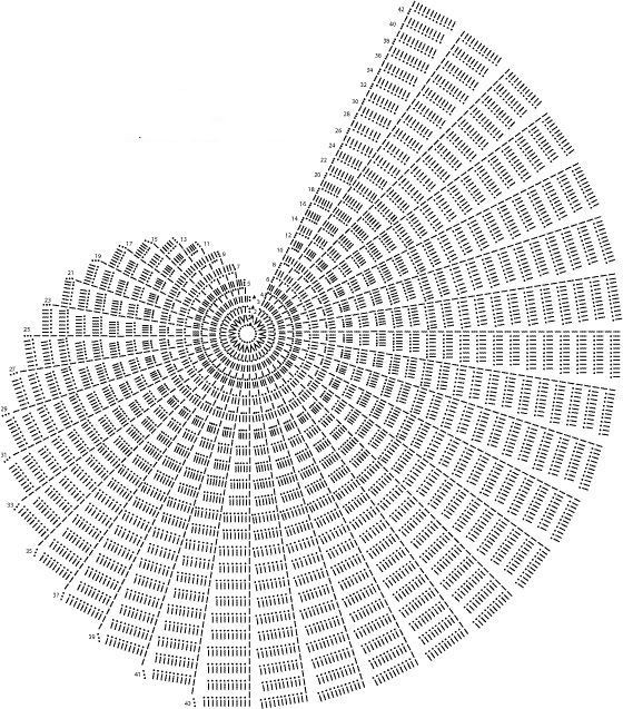 ​Оригинальный ковер в виде спирали
