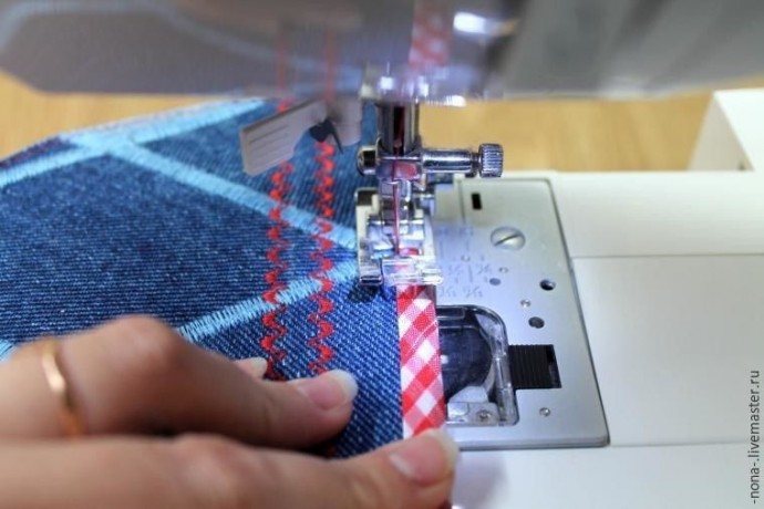 Шитьё сумки-торбы из старых джинсов