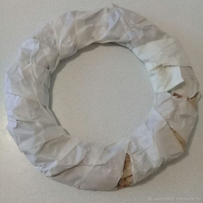 Создаём рождественский венок: часть 1