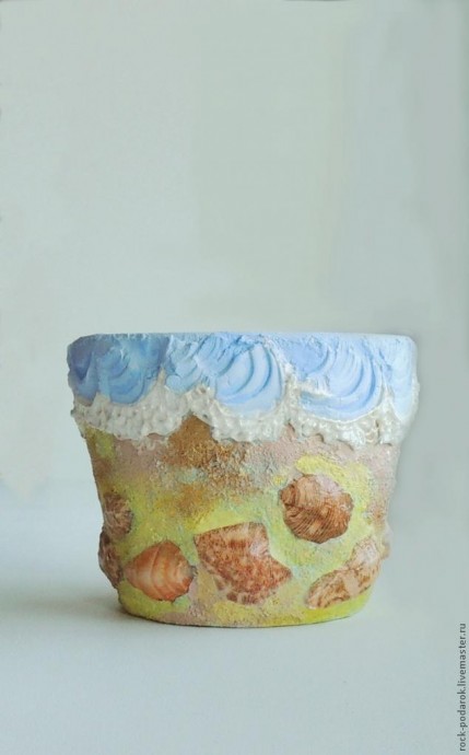 Горшок для цветов "Пляж"