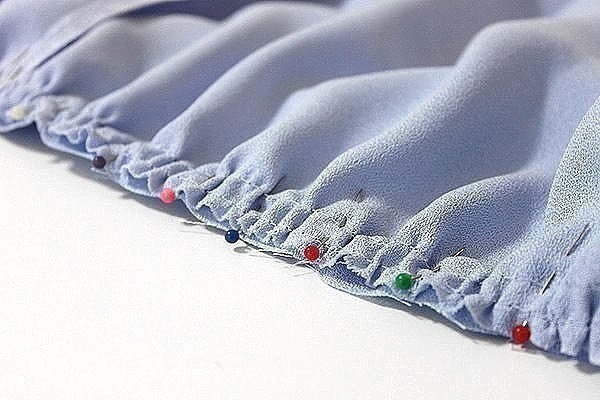 Как пришить оборки