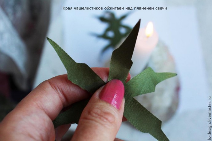 ​Роза из тафты "100 лепестков": мастер-класс, часть 3