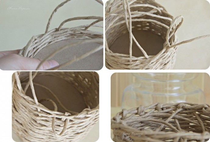 Мастерим корзинку из бумажных трубочек
