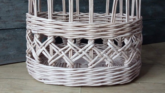 ​Плетение из газетных трубочек