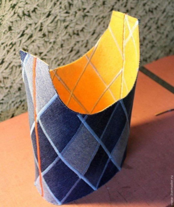 Шитьё сумки-торбы из старых джинсов