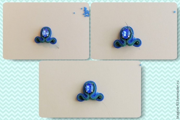 Создаем украшение "Гребень Ундины" с кристаллом Swarovski: часть 1