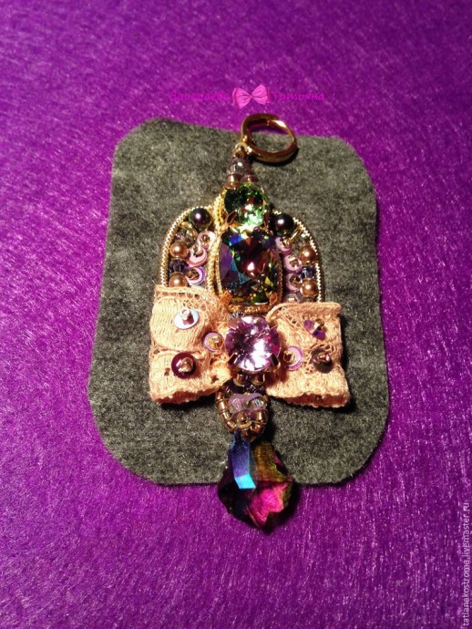 Создаём романтичные серёжки: часть 4