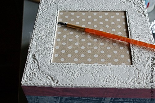 Декорирование шкатулки а-ля бохо: часть 2