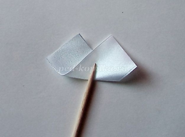 Лента в косу в технике цумами канзаши: мастер-класс, часть 1