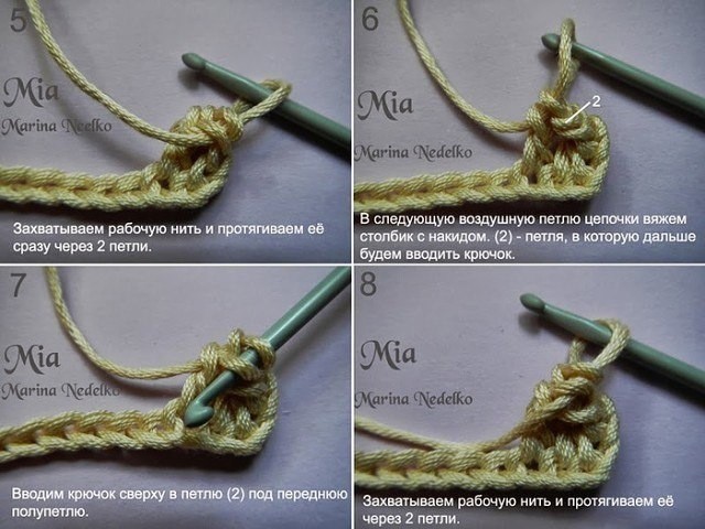​Мастер-класс по вязанию столбиков с обвязкой